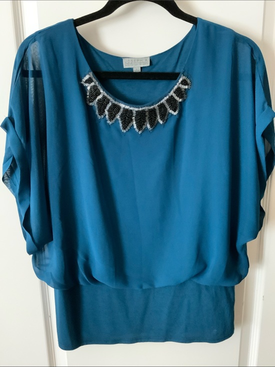 JOSEPH A. Tops - Blue Layered Women's blouse